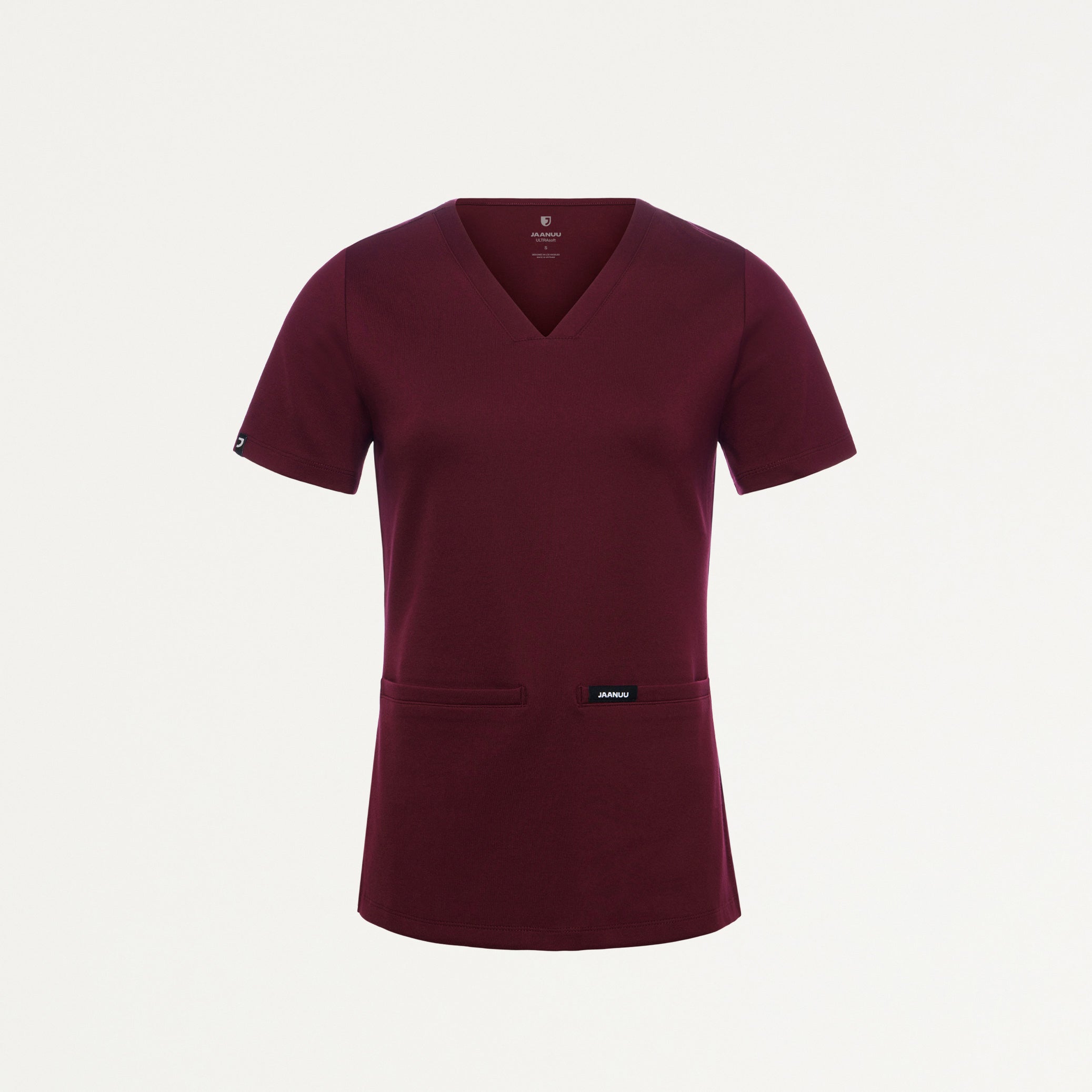 Cesi Slim ULTRAsoft Scrub Top - Burgundy