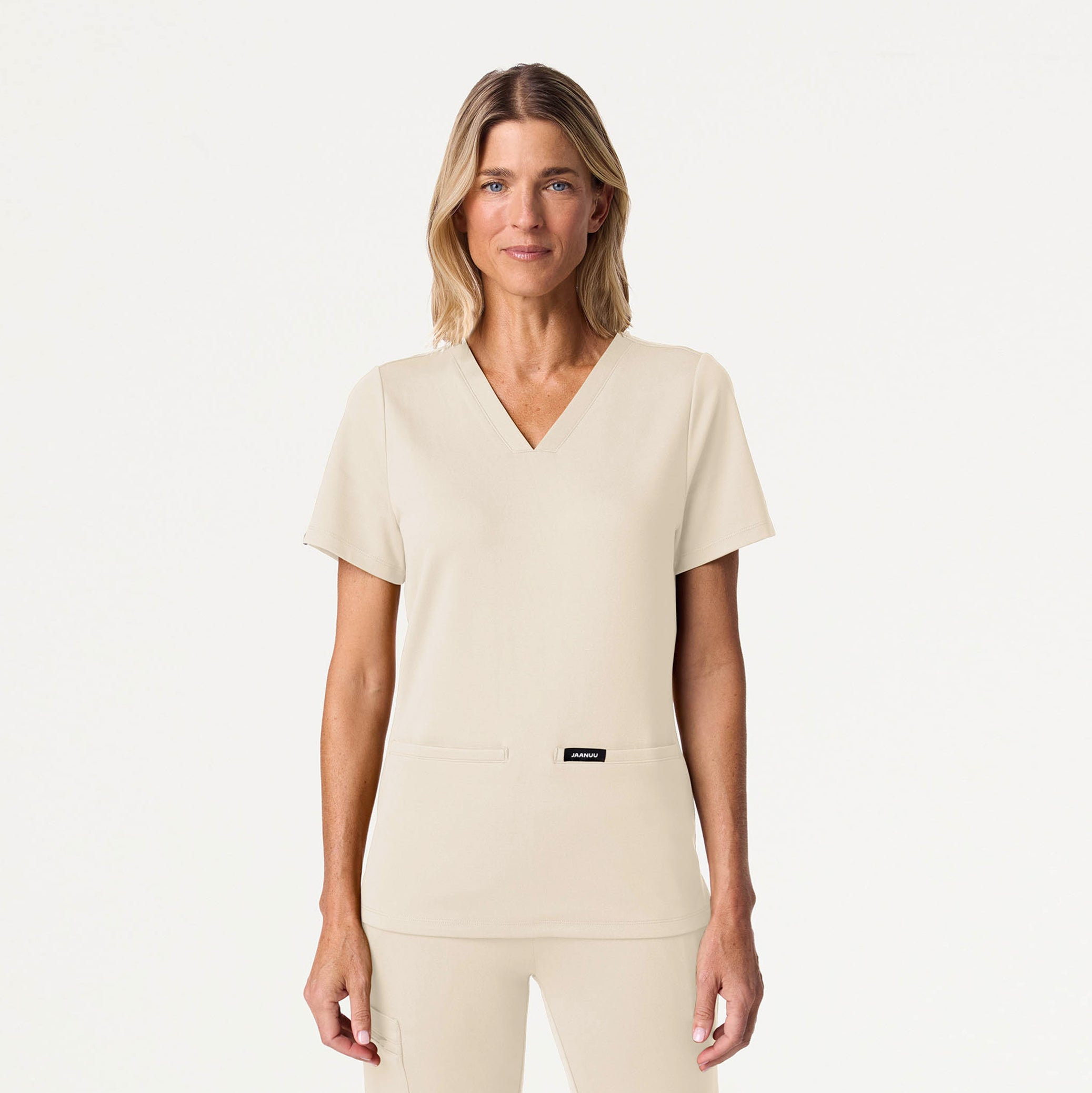 Cesi Slim UltraSOFT Scrub Top - Birch