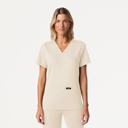 Cesi Slim UltraSOFT Scrub Top - Birch