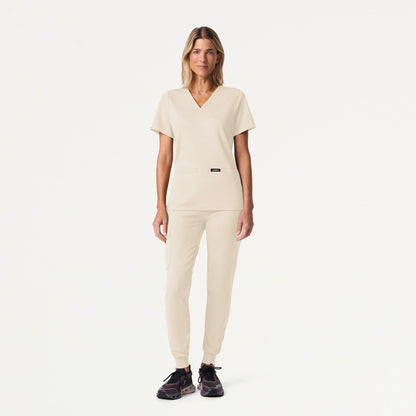 Cesi Slim UltraSOFT Scrub Top - Birch