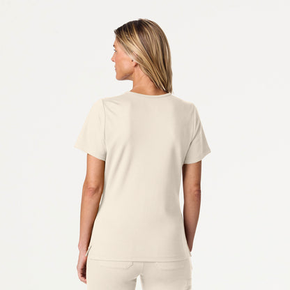 Cesi Slim UltraSOFT Scrub Top - Birch