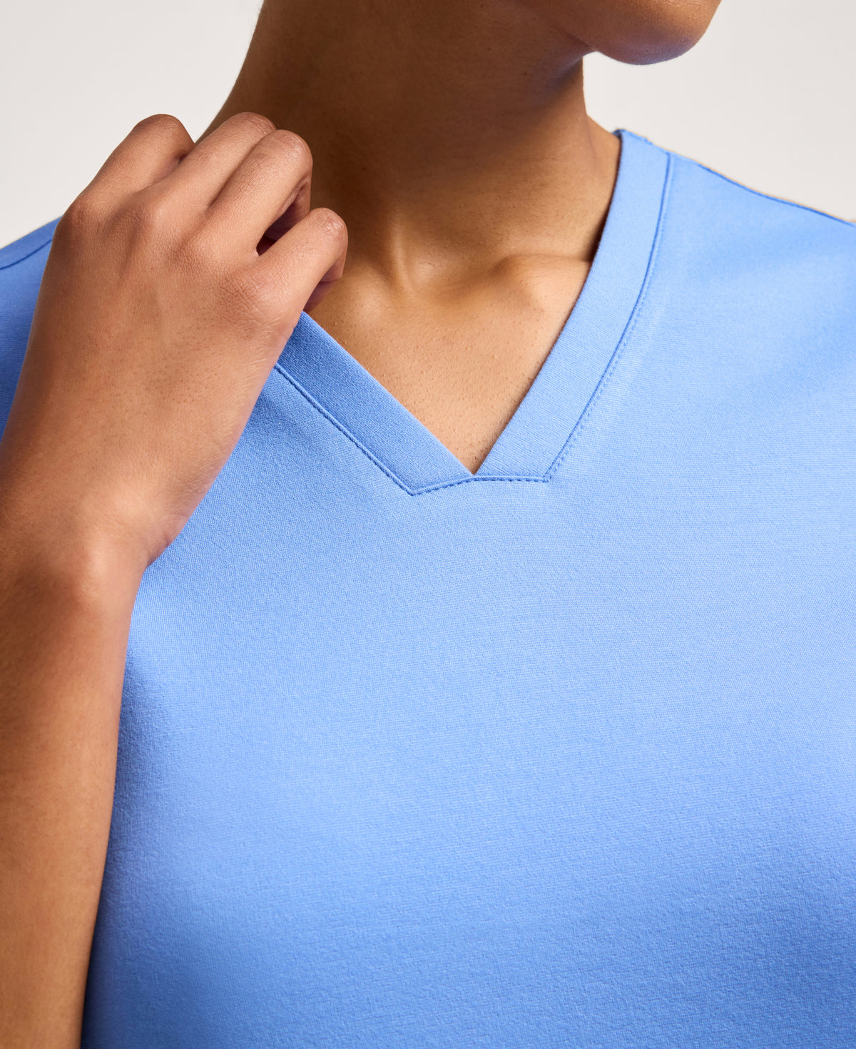 Jaanuu Cesi Slim Scrub Top in Ceil Blue, product photo 2 of 6