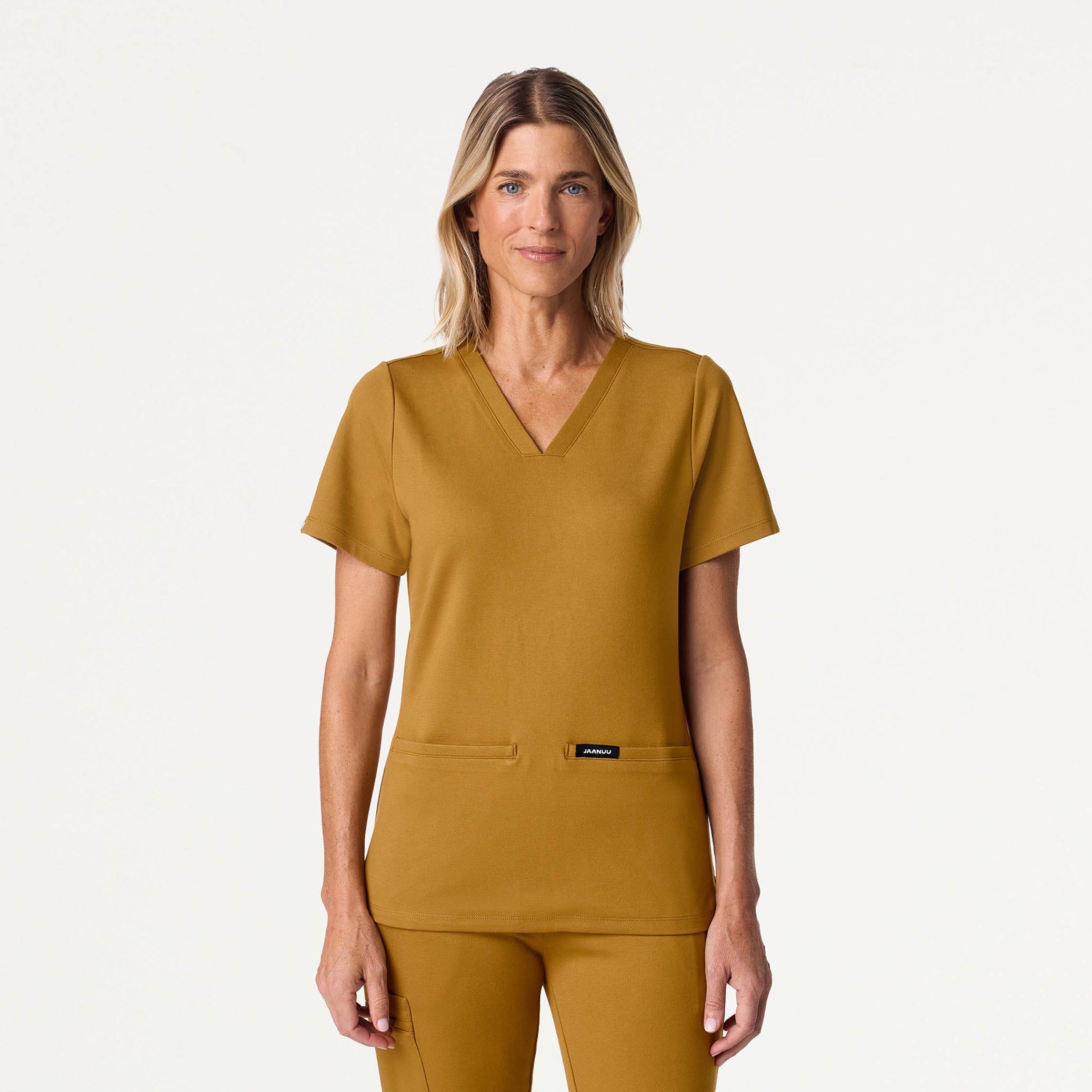 Cesi Slim Scrub Top - Cider