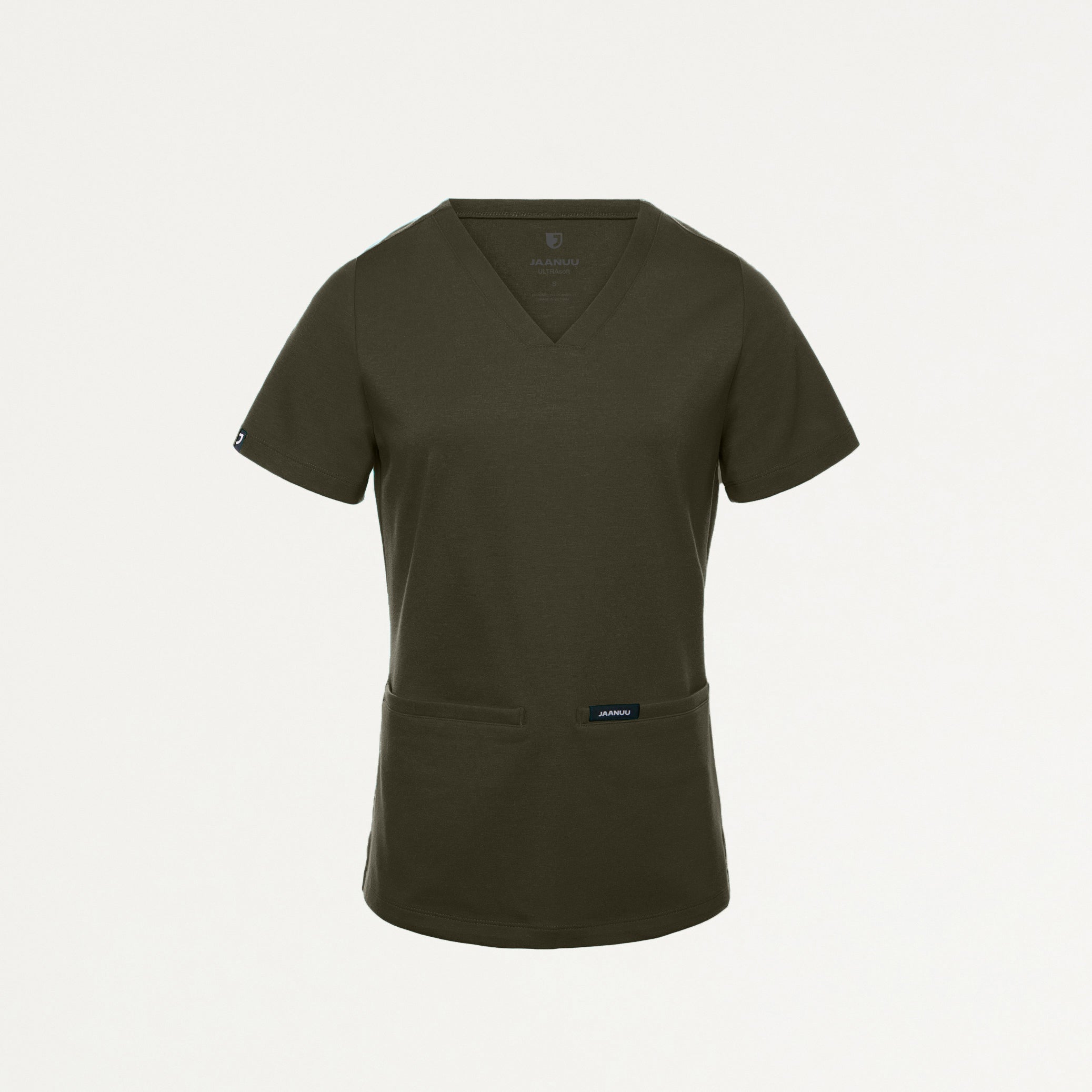 Cesi Slim UltraSOFT Scrub Top - Deep Olive