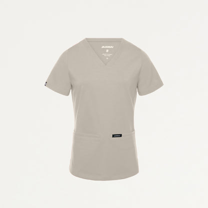 Cesi Slim UltraSOFT Scrub Top - Fog