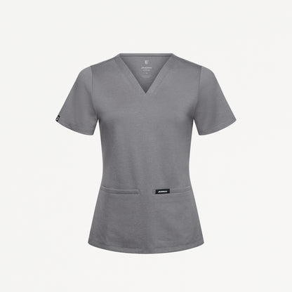 Cesi Slim UltraSOFT™ Scrub Top - Graphite