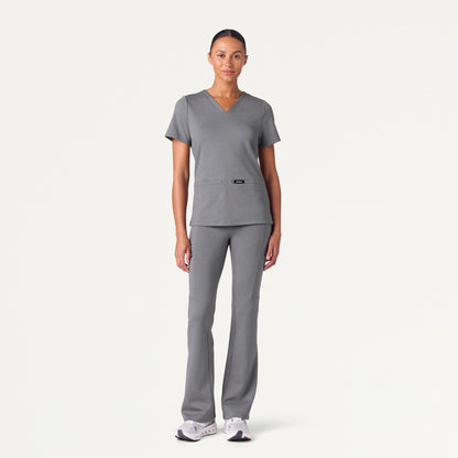 Cesi Slim UltraSOFT™ Scrub Top - Graphite