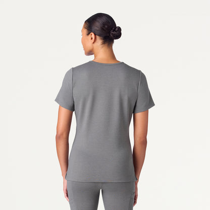 Cesi Slim UltraSOFT™ Scrub Top - Graphite
