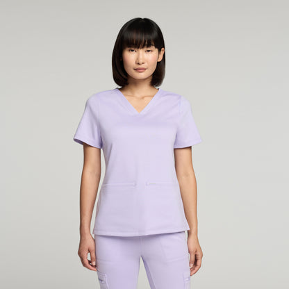 Cesi Slim UltraSOFT™ Scrub Top - Lavender