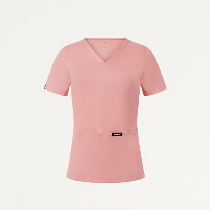 Cesi Slim UltraSOFT Scrub Top - Mauve