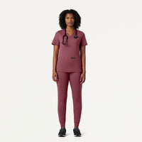 Cesi Slim ULTRAsoft Scrub Top - Storm Blue