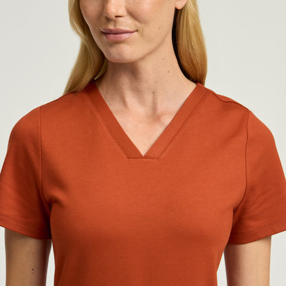 Cesi Slim Scrub Top - Sienna