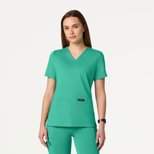 Cesi Slim ULTRAsoft Scrub Top - Surgical Green