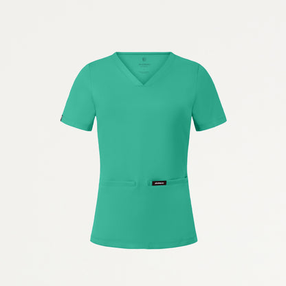 Cesi Slim UltraSOFT Scrub Top - Surgical Green