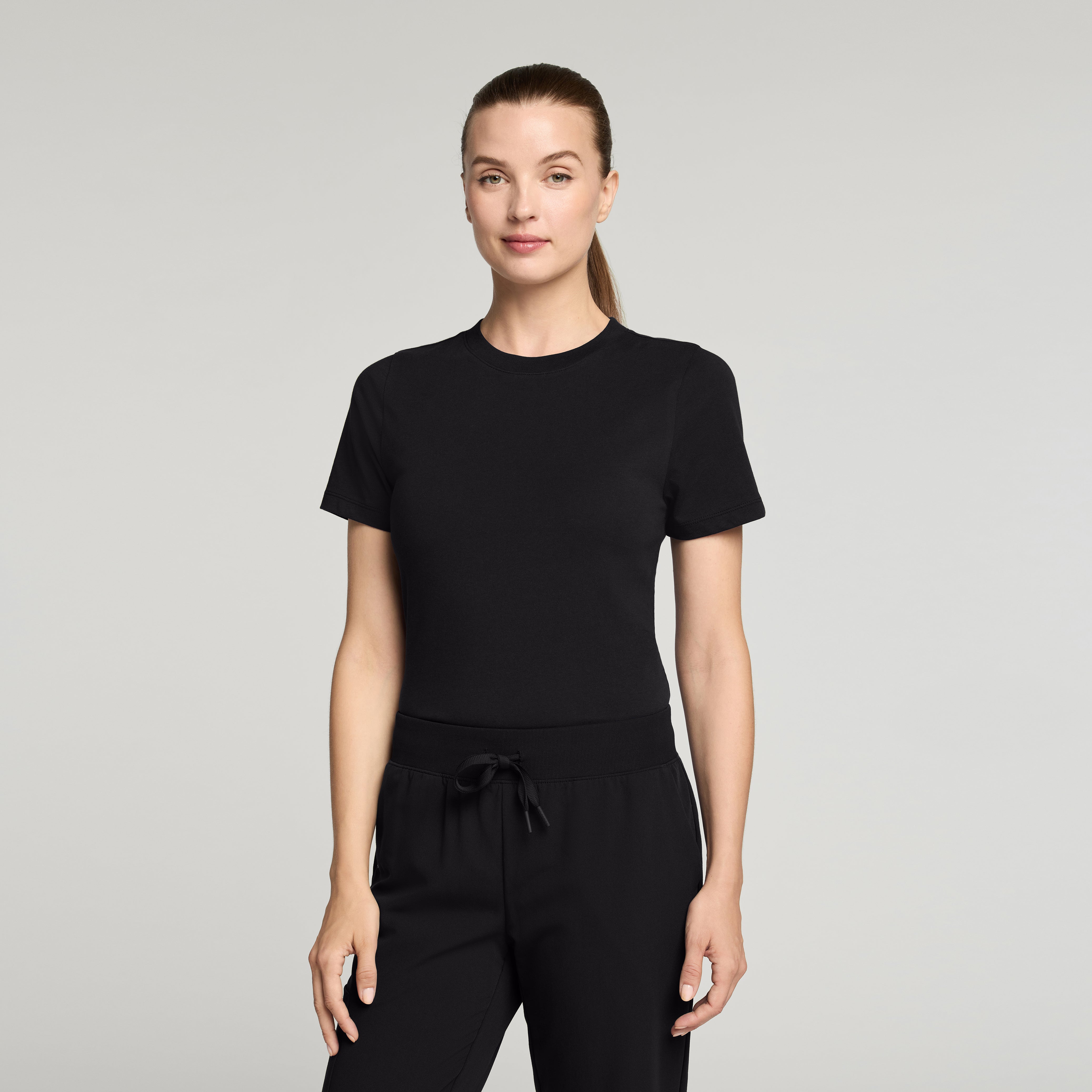 Regenˣ Short-Sleeve Cotton Underscrub - Black