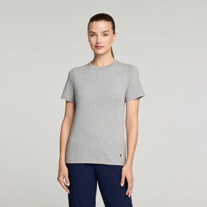 Regenˣ Short-Sleeve Cotton Underscrub - Heather Gray