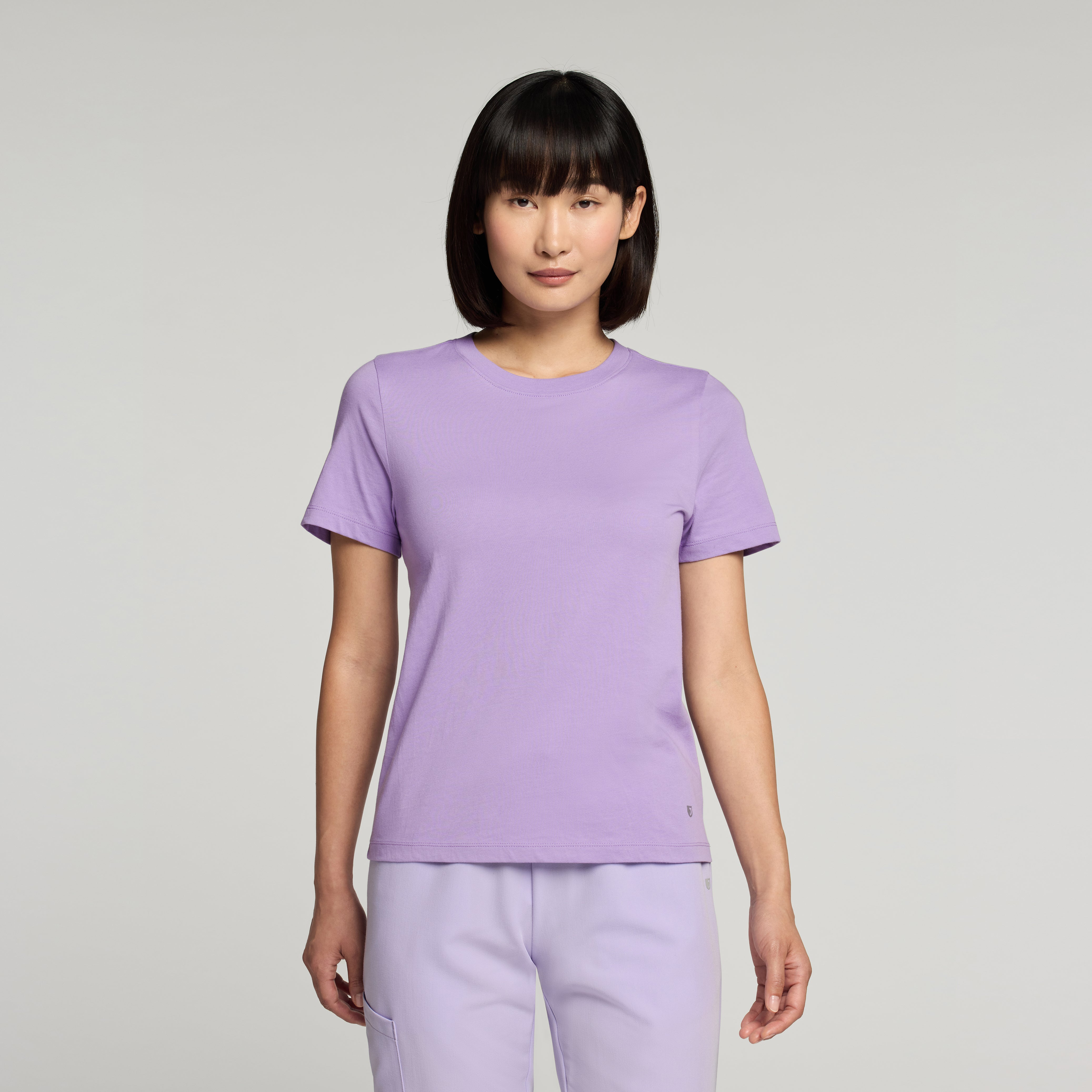 Regenˣ Short-Sleeve Cotton Underscrub - Lavender Haze