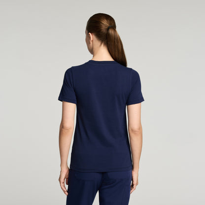 Regenˣ Short-Sleeve Cotton Underscrub - Midnight Navy