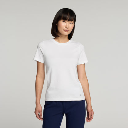 Regenˣ Short-Sleeve Cotton Underscrub - White