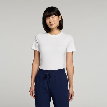 Regenˣ Short-Sleeve Cotton Underscrub - White