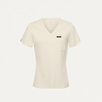 Rhena Slim UltraSOFT Scrub Top - Birch