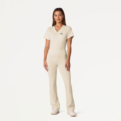 Rhena Slim UltraSOFT Scrub Top - Birch