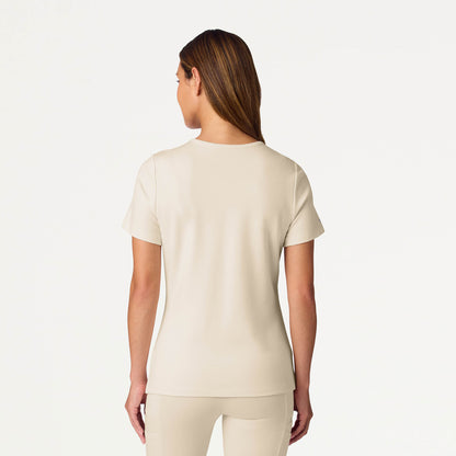 Rhena Slim UltraSOFT Scrub Top - Birch