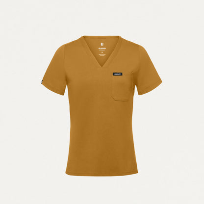 Rhena Slim UltraSOFT Scrub Top - Cider