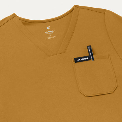 Rhena Slim UltraSOFT Scrub Top - Cider