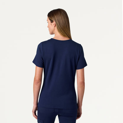 Rhena Slim UltraSOFT Scrub Top - Midnight Navy