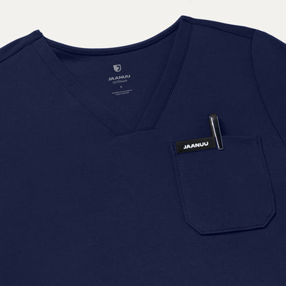 Rhena Slim UltraSOFT Scrub Top - Midnight Navy