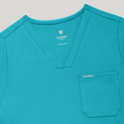 Rhena Slim UltraSOFT™ Scrub Top - Marina