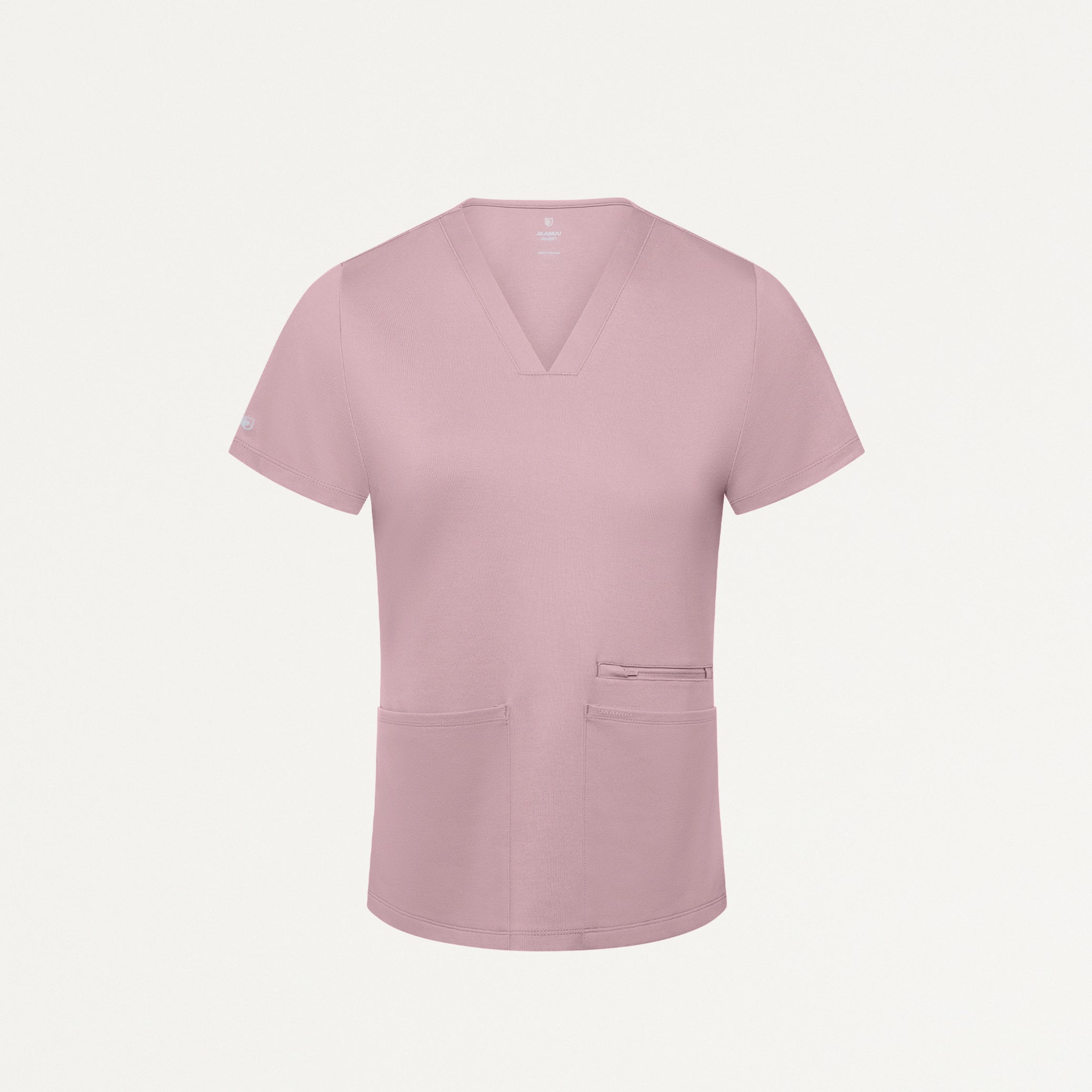 Kass Slim 4-Pocket UltraSOFT™ Scrub Top - Blossom