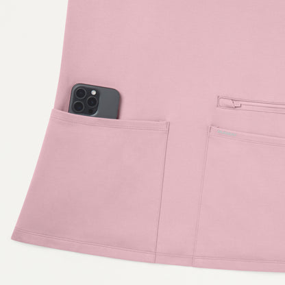 Kass Slim 4-Pocket UltraSOFT™ Scrub Top - Blossom