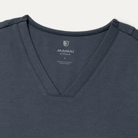 Kass Slim 4-Pocket ULTRAsoft Scrub Top - Carbon Gray