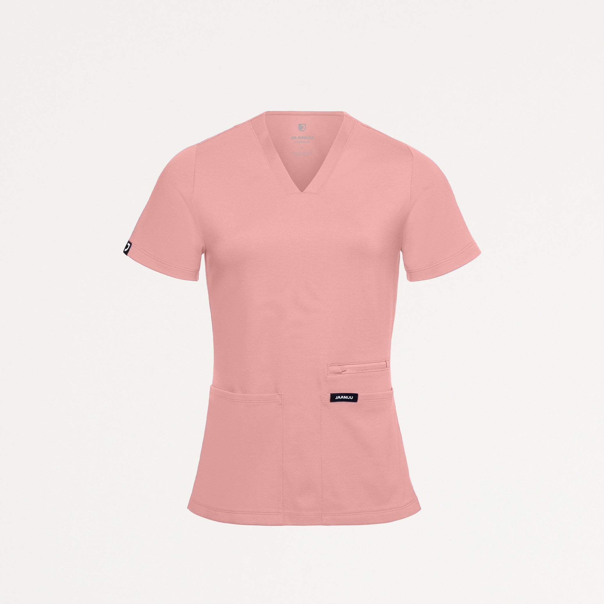 Kass Slim 4-Pocket ULTRAsoft Scrub Top - Mauve