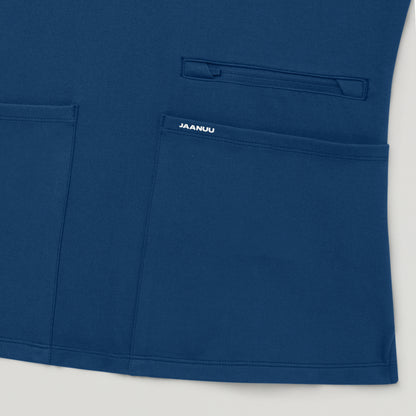 Kass Slim 4-Pocket ULTRAsoft™ Scrub Top - Ocean