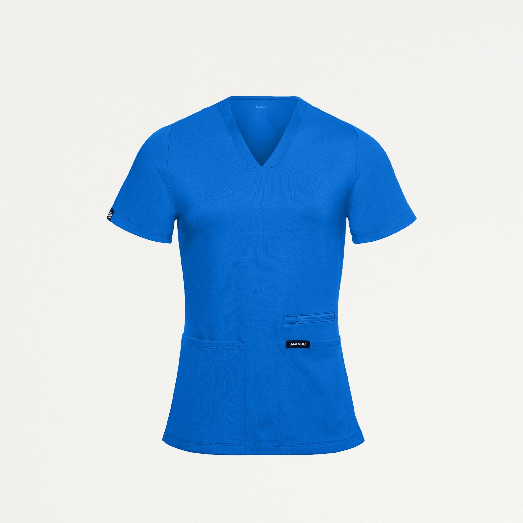 Kass Slim 4-Pocket ULTRAsoft Scrub Top - Royal Blue