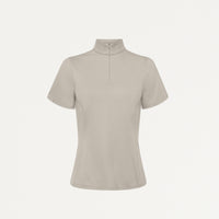 Astra Slim Half-Zip ULTRAsoft Scrub Top - Black