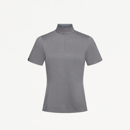 Astra Slim Half-Zip UltraSOFT™ Scrub Top - Graphite