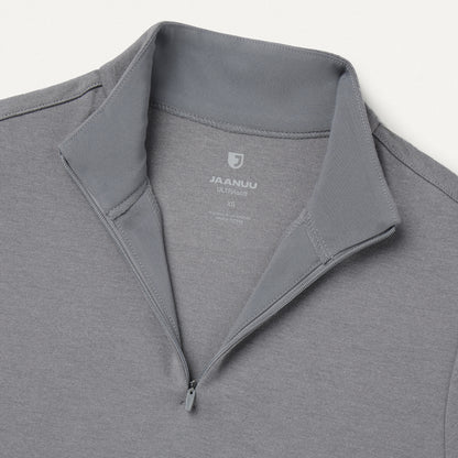 Astra Slim Half-Zip UltraSOFT™ Scrub Top - Graphite