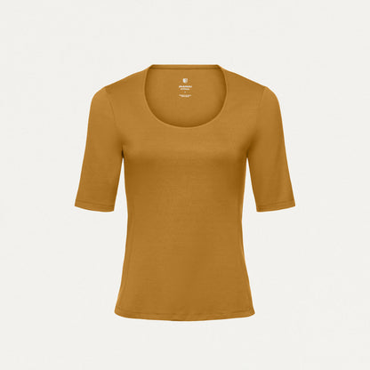 Cora U-Neck UltraSOFT™ Scrub Top - Cider