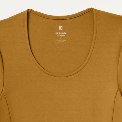 Cora U-Neck UltraSOFT™ Scrub Top - Cider