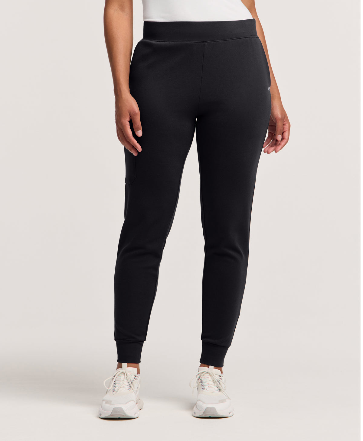 Jaanuu Rubi Slim Scrub Jogger in Black, product photo 1 of 6