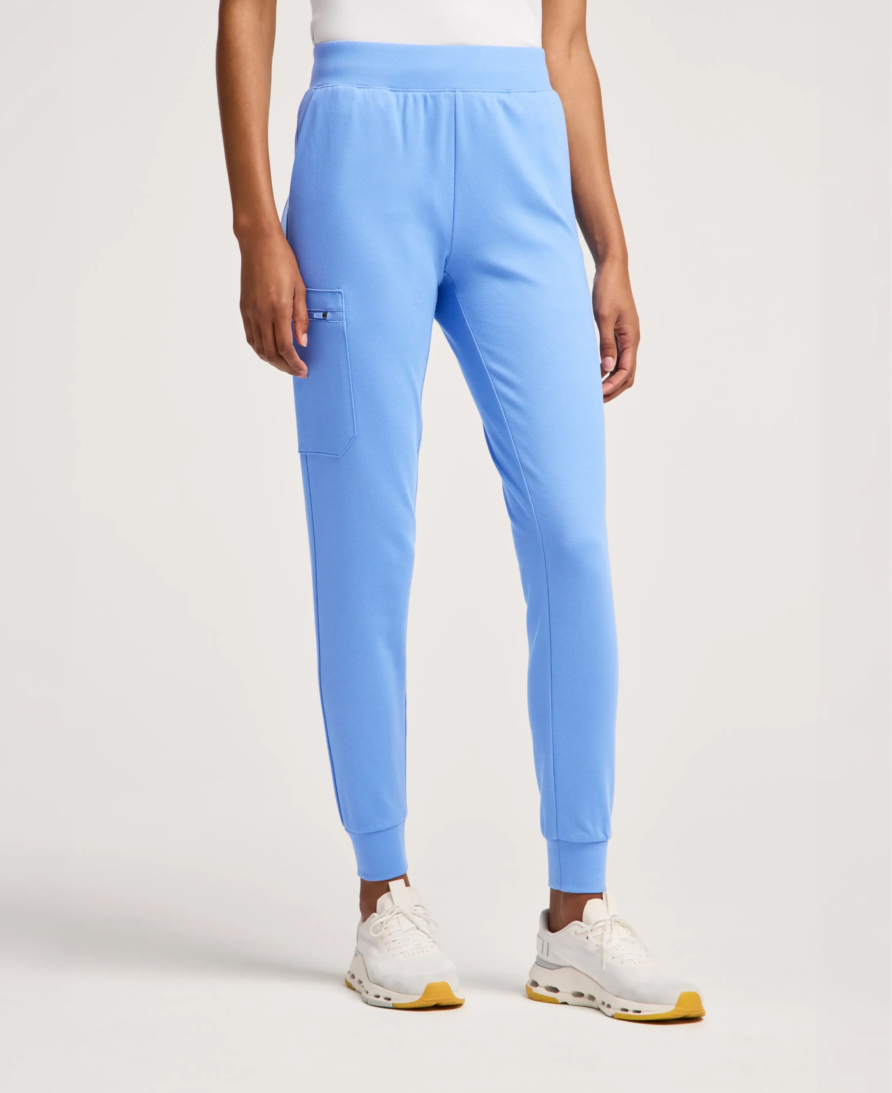 Jaanuu Rubi Slim Scrub Jogger in Ceil Blue, product photo 4 of 6
