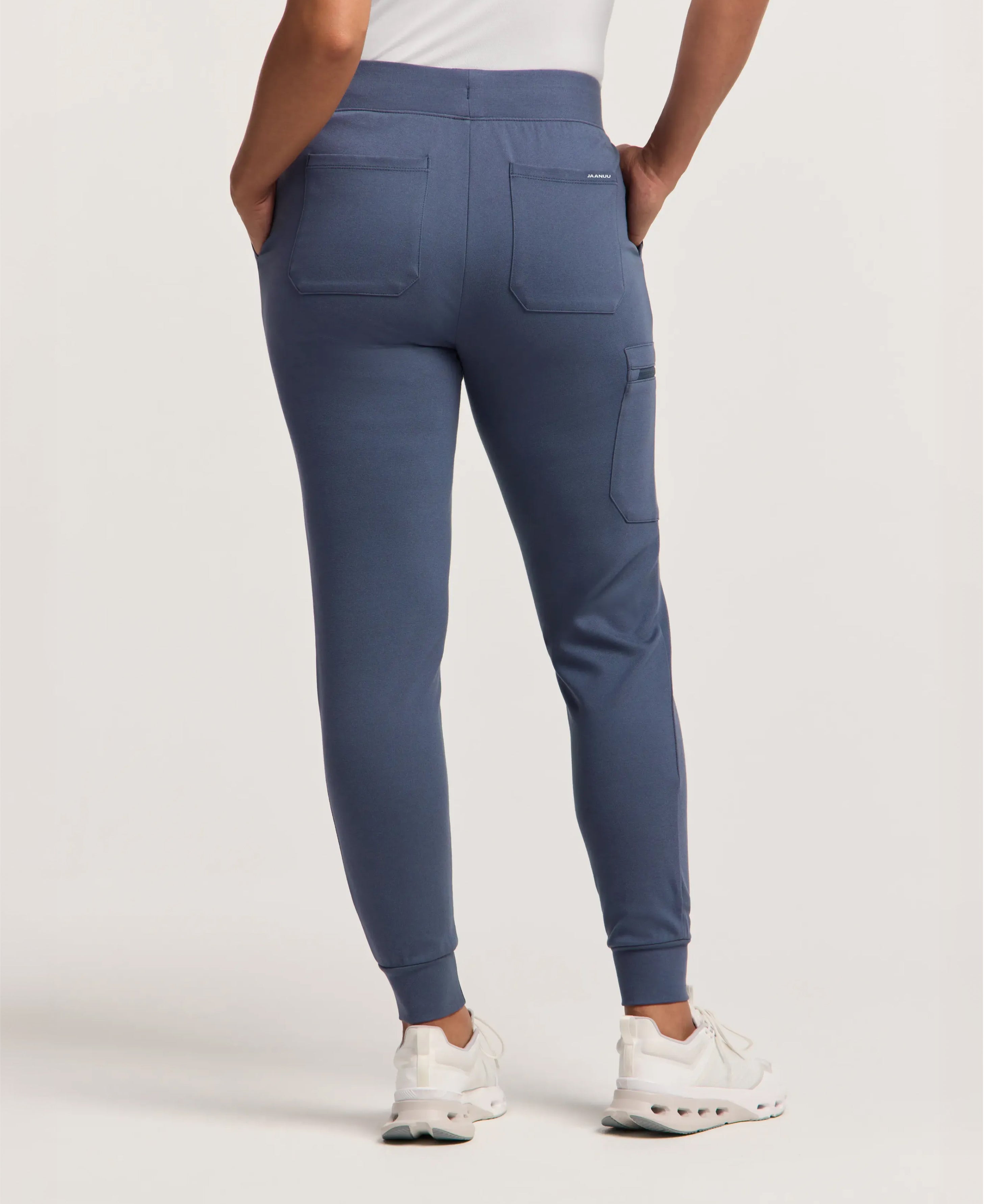 Jaanuu Rubi Slim Scrub Jogger in Carbon Gray, product photo 1 of 6