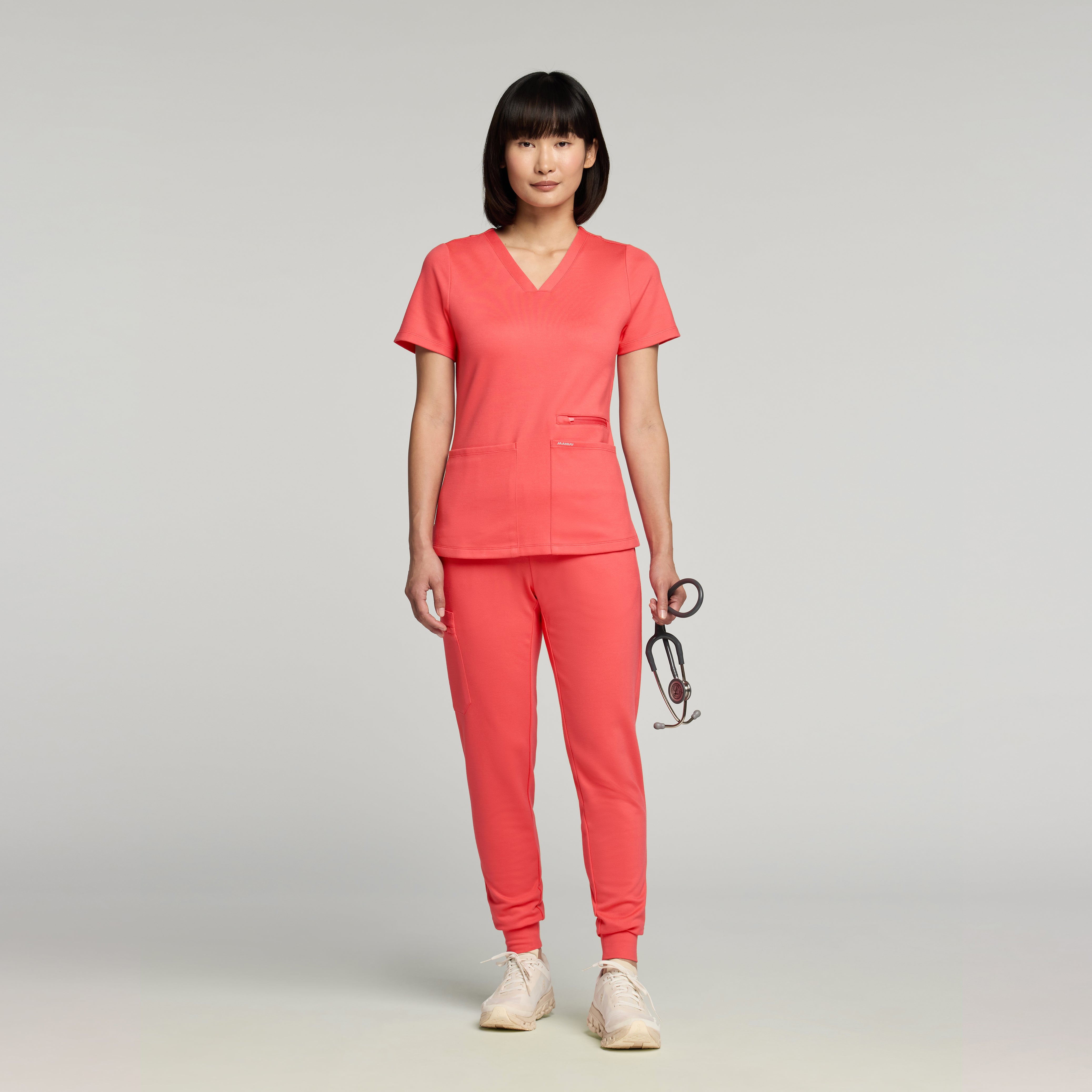 Rubi Slim UltraSOFT™ Scrub Jogger - Coral