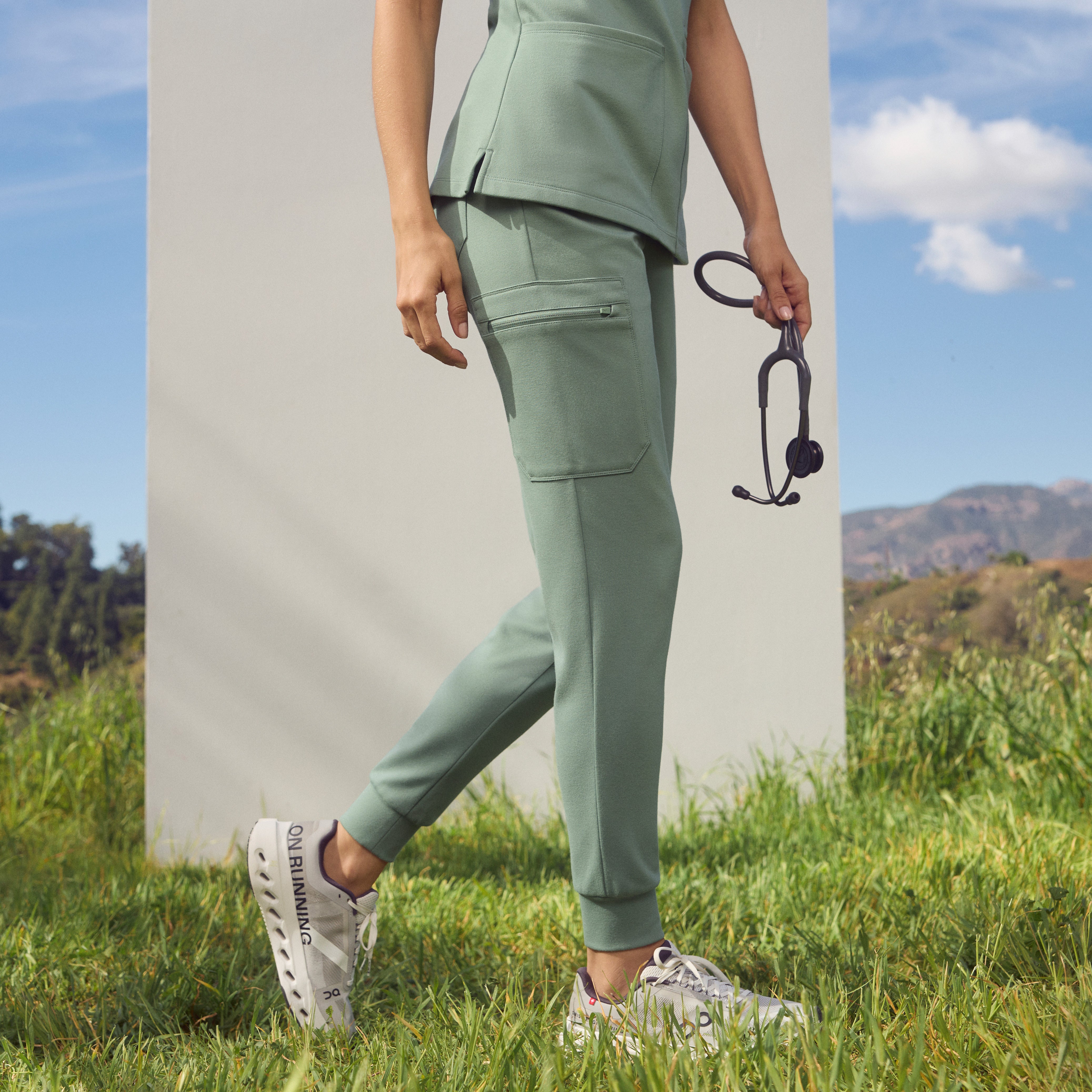 Rubi Slim UltraSOFT™ Scrub Jogger - Sage