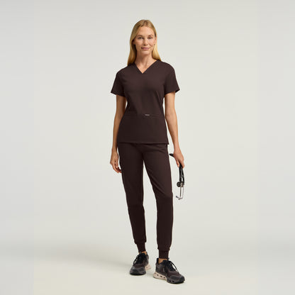 Rubi Slim Scrub Jogger - Espresso