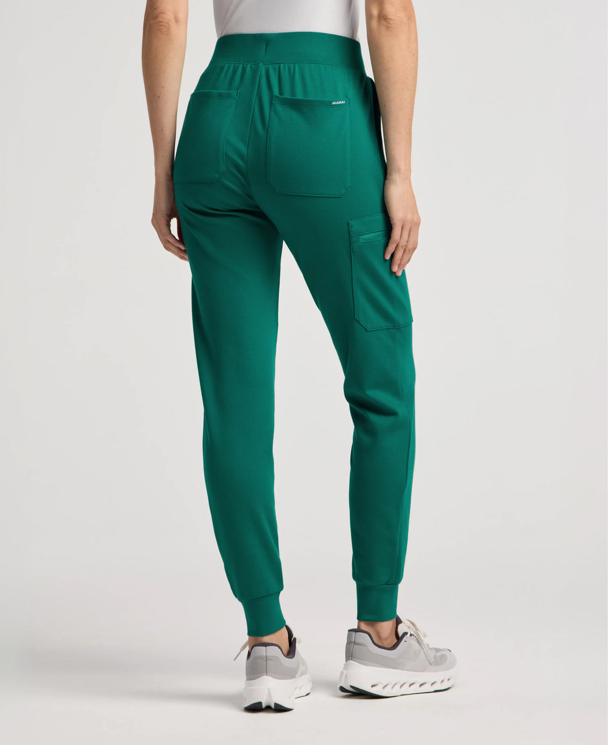 Jaanuu Rubi Slim Scrub Jogger in Hunter Green, product photo 6 of 6